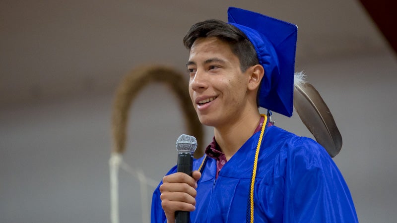 Jacob Rosales, the Red Cloud Indian School, Class of 2017